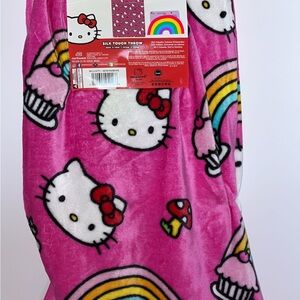 Sanrio Hello Kitty Rainbow cupcake Throw Blanket